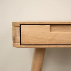 Bureau console en bois massif de chêne Escandi Atelier – NordicStory