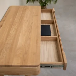 Bureau console en bois massif de chêne Escandi Atelier – NordicStory