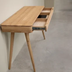 Bureau console en bois massif de chêne Escandi Atelier – NordicStory