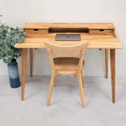 Bureau en bois massif de chêne Ana - NordicStory