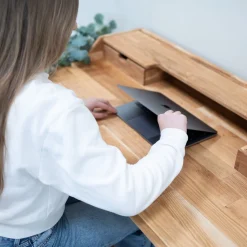Bureau en bois massif de chêne Ana - NordicStory