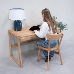 Bureau en bois massif de chêne Eric - NordicStory