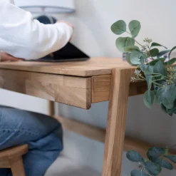 Bureau en bois massif de chêne Eric - NordicStory