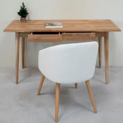 Bureau en bois massif de chêne Escandi 1 - NordicStory