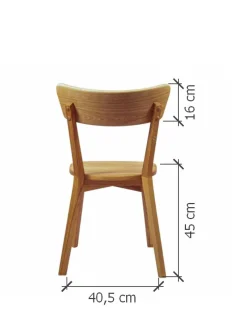 Chaise de salle à manger en bois massif de chêne Diana – Lot de 2 ou 4 chaises - NordicStory