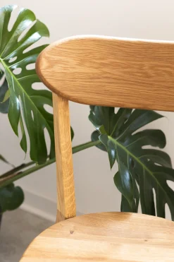 Chaise de salle à manger en bois massif de chêne Isku – Lot de 2 ou 4 chaises - NordicStory