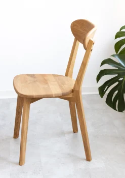 Chaise de salle à manger en bois massif de chêne Isku – Lot de 2 ou 4 chaises - NordicStory