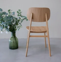 Chaise de salle à manger en bois massif de chêne Varde – Lot de 2 ou 4 chaises - NordicStory