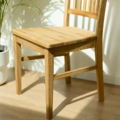 Chaise de salle à manger en bois massif de chêne Provence – Lot de 2 ou 4 chaises - NordicStory