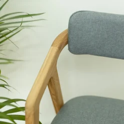 Chaise en bois massif de chêne Soho, revêtement - Lot de 2 ou 4 chaises - VESKOR