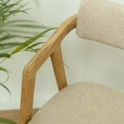 Chaise en bois massif de chêne Soho, revêtement - Lot de 2 ou 4 chaises - VESKOR