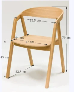 Chaise en bois massif de chêne Knut – Lot de 2 ou 4 chaises - VESKOR
