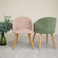 Chaise en bois massif de chêne Ana, revêtement - VESKOR