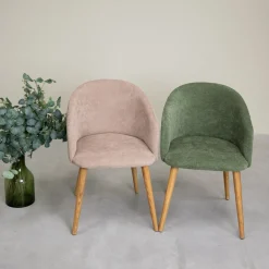 Chaise en bois massif de chêne Ana, revêtement - VESKOR
