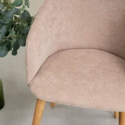 Chaise en bois massif de chêne Ana, revêtement - VESKOR