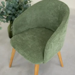 Chaise en bois massif de chêne Ana, revêtement - VESKOR