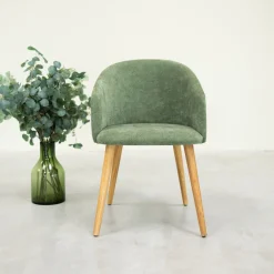 Chaise en bois massif de chêne Ana, revêtement - VESKOR