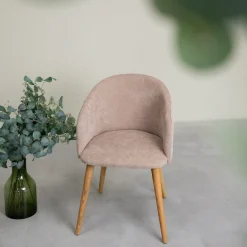 Chaise en bois massif de chêne Ana, revêtement - VESKOR