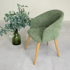 Chaise en bois massif de chêne Ana, revêtement - VESKOR