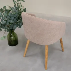Chaise en bois massif de chêne Ana, revêtement - VESKOR