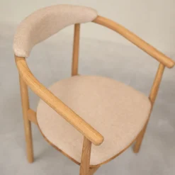 Chaise en bois massif de chêne Lord, revêtement - Lot de 2 ou 4 chaises - NordicStory