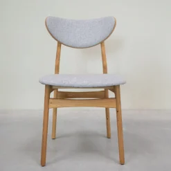Chaise en bois massif de chêne Maxwell, revêtement - Lot de 2 ou 4 chaises - VESKOR