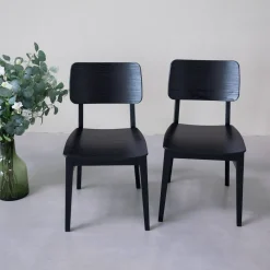 Chaise en bois massif de frêne Kodama - Lot de 2 ou 4 chaises - VESKOR