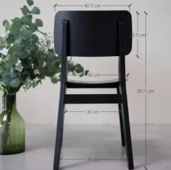 Chaise en bois massif de frêne Kodama - Lot de 2 ou 4 chaises - VESKOR