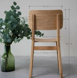 Chaise en bois massif de chêne Kodama - Lot de 2 ou 4 chaises - VESKOR