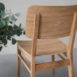 Chaise en bois massif de chêne Kodama - Lot de 2 ou 4 chaises - VESKOR