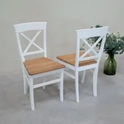 Chaise en bois massif Lausanne - Lot de 2 ou 4 - VESKOR