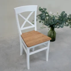 Chaise en bois massif Lausanne - Lot de 2 ou 4 - VESKOR