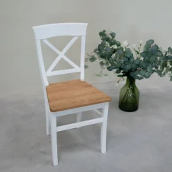 Chaise en bois massif Lausanne - Lot de 2 ou 4 - VESKOR