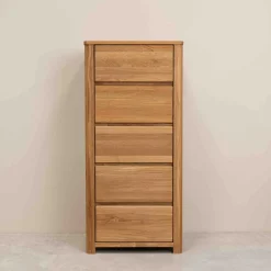 Chiffonnier en bois massif de chêne Elsa 5 - NordicStory