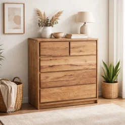 Commode en bois massif de chêne Oregon 2.3 - NordicStory