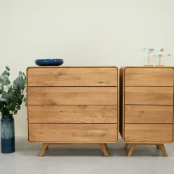 Commode en bois massif de chêne Genève 2 - NordicStory
