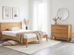Commode en bois massif de chêne Milan - NordicStory