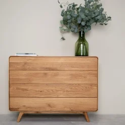 Commode en bois massif de chêne Genève 3 - NordicStory