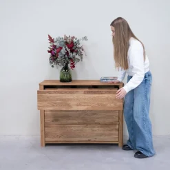 Commode en bois massif de chêne Elsa - NordicStory