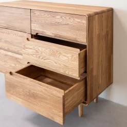 Commode en bois massif de chêne AMANDI 4 - VESKOR