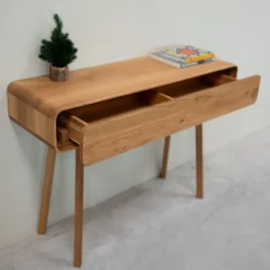 Console coiffeuse en bois massif de chêne Genève - NordicStory