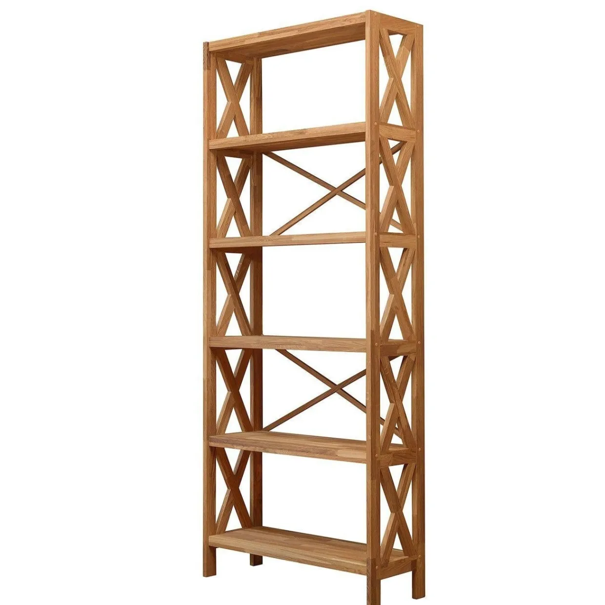 Etagère bibliothèque en bois massif de chêne Royal – NordicStory