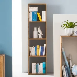 Etagère bibliothèque en bois massif de chêne Régal 4 - NordicStory