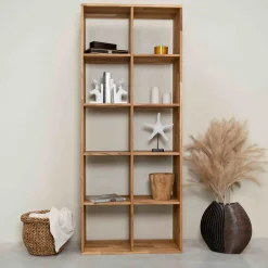 Etagère bibliothèque en bois massif de chêne Régal 10 - NordicStory