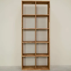 Etagère bibliothèque en bois massif de chêne Régal 10 - NordicStory