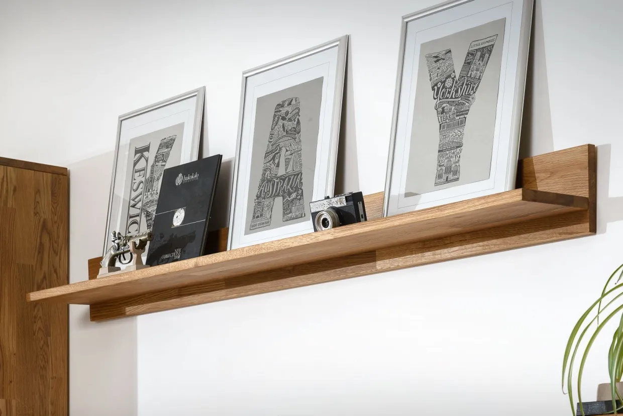 Etagère murale en bois massif de chêne Moritz - NordicStory