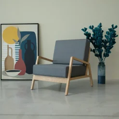 Fauteuil en bois massif de chêne Suède - VESKOR