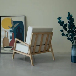 Fauteuil en bois massif de chêne Suède - VESKOR