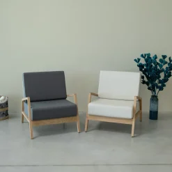 Fauteuil en bois massif de chêne Suède - VESKOR