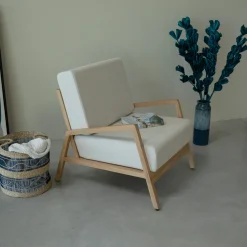 Fauteuil en bois massif de chêne Suède - VESKOR